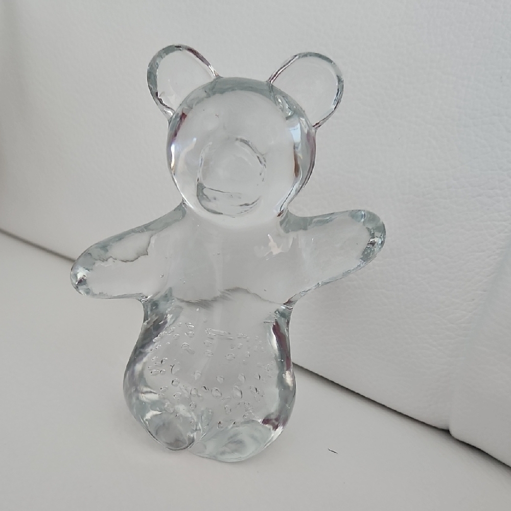 Crystal Glass Bear Figurine